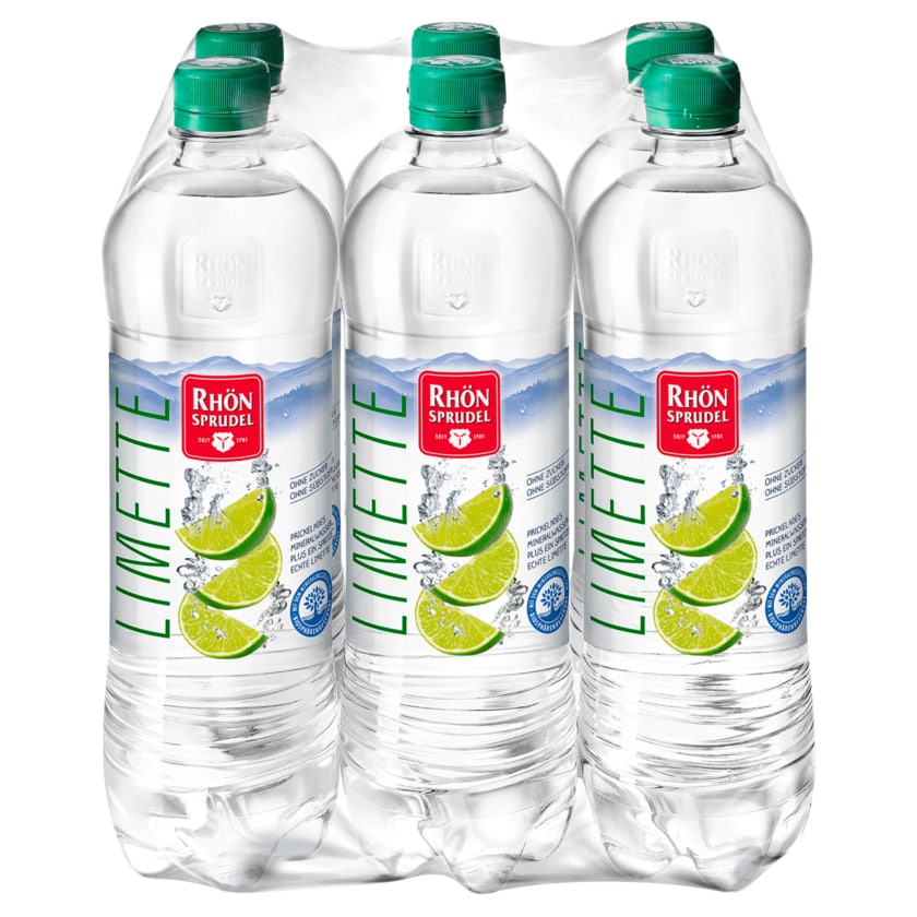 Rhönsprudel Mineralwasser Limette 6x0,75l